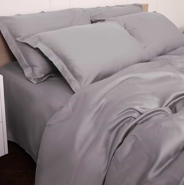 Фото - Комплект постільної білизни MirSon Tencel №06 Gray 175х210 (2200009370502)