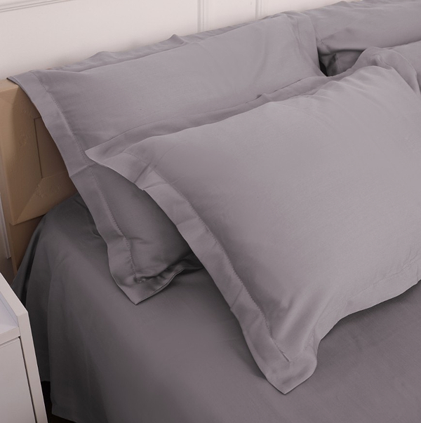 Фото - Комплект постільної білизни MirSon Tencel №06 Gray 160х220 (2200009370489)