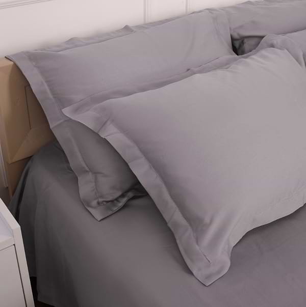 Фото - Комплект постільної білизни MirSon Tencel №06 Gray 175х210 (2200009370502)