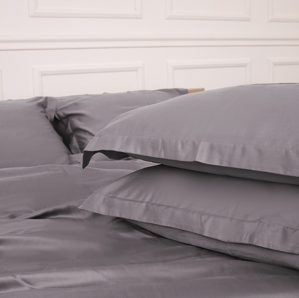 Фото - Комплект постільної білизни MirSon Tencel №06 Gray 160х220 (2200009370489)