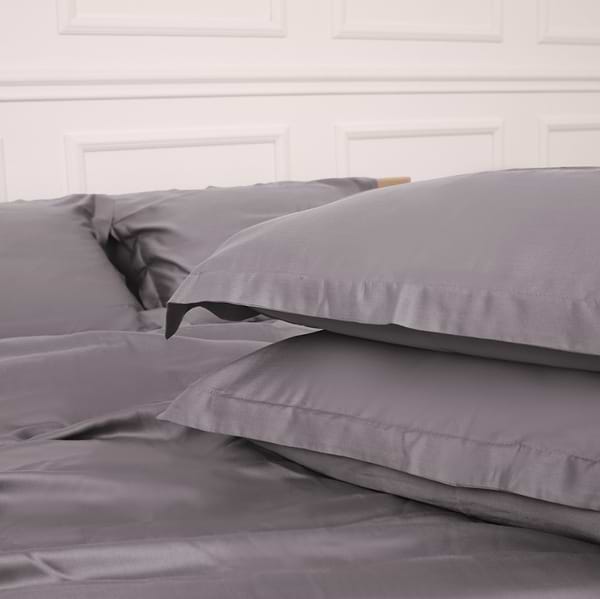 Фото - Комплект постільної білизни MirSon Tencel №06 Gray 175х210 (2200009370502)