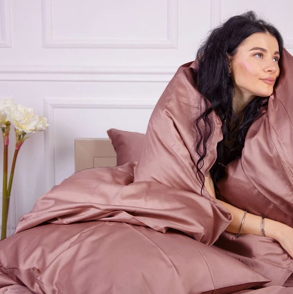 Фото - Комплект постільної білизни MirSon Сатин Estella 0165 160х220 см (2200001479111)