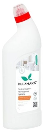 Фото - Засіб для чищення унітазу DeLaMark жасмин із апельсиновою квіткою 1 л (4820152333759)