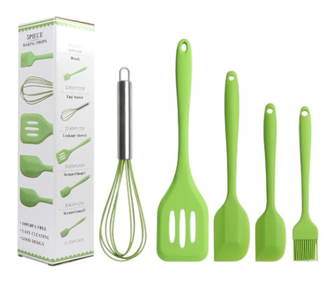 Фото - Поварской набор принадлежностей Voltronic 5 пр. Green (YT-JM050Gr)