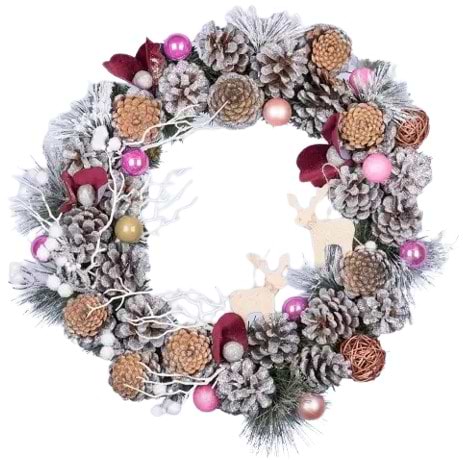 Вінок штучний YES! Fun Богема 35 см прикрашений (904436) - Фото 1