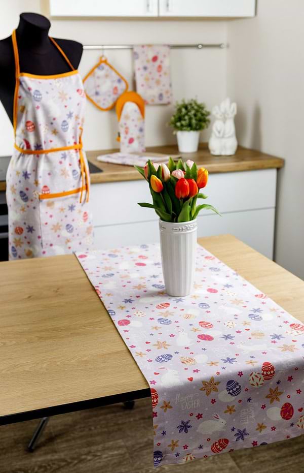 Фото - Скатертина раннер Прованс 140х40 Писанка бузкова (028730)