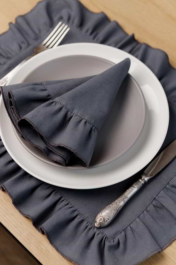 Фото - Серветка для сервірування Прованс Каберне графіт 35х45см (040928)