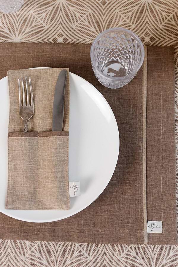 Фото - Салфетка для сервировки Прованс сет Корица коричневый 35х45 см (041119)