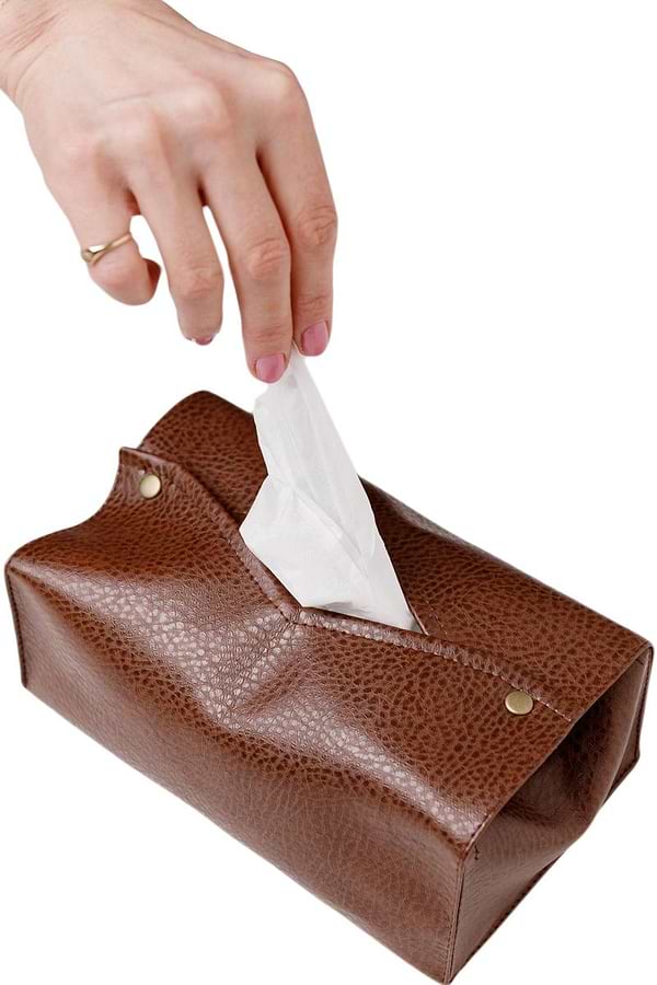 Фото - Подставка для салфеток Прованс Конверт коричневая 22х13х9 см (041254)