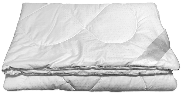 Фото - Ковдра зимова полуторна Zastelli Бамбук жаккард 145х205 біла (16260)