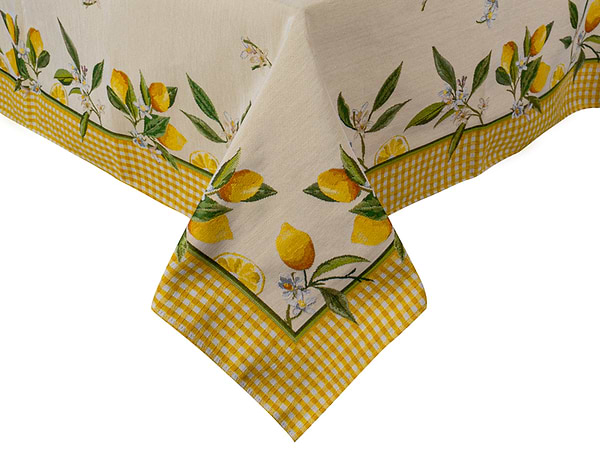 Фото - Скатертина квадратна Lefard Лимон 140x140 см (716-212)