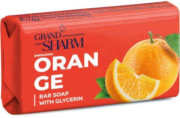 Тверде мило Grand Шарм Бадьорий апельсин 70 г (4820195500675) - Фото 1