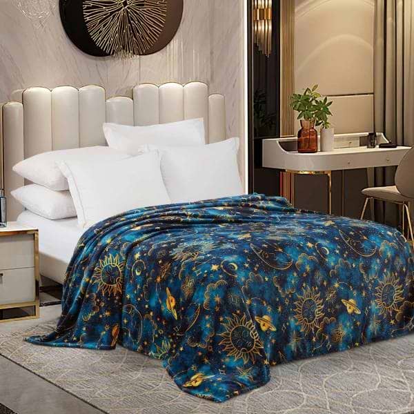 Фото - Плед полуторный Love You Home флис Звездная ночь 150x200 см (8191)