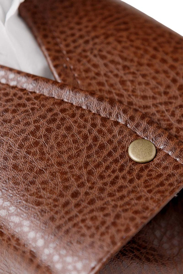 Фото - Подставка для салфеток Прованс Конверт коричневая 22х13х9 см (041254)