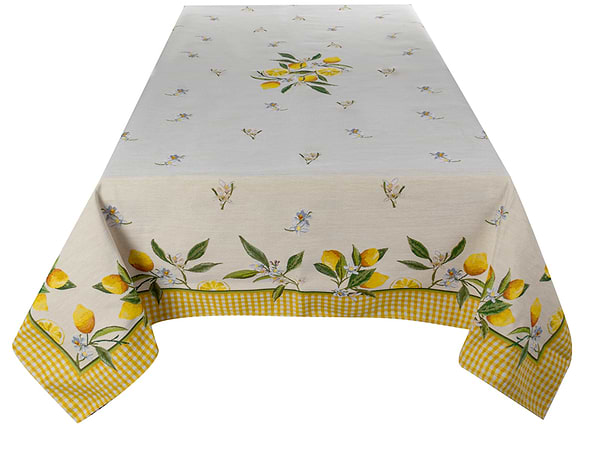 Фото - Скатертина квадратна Lefard Лимон 140x140 см (716-212)