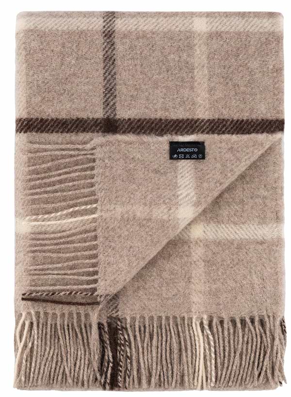 Фото - Плед полуторний Ardesto Leonardo Alpina 140x200 см бежевий (ART0702LM)