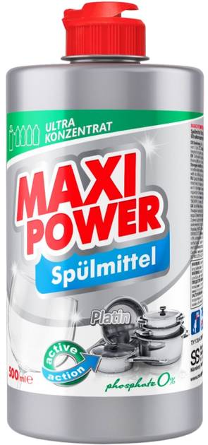 Фото - Средство для ручного мытья посуды Maxi Power Платинум 500 мл (4823098411949)