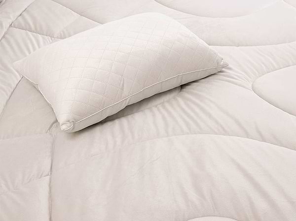 Фото - Одеяло всесезонное двуспальное евро Руно 200х220 велюровая силиконовая (322.55_Soft Pearl)