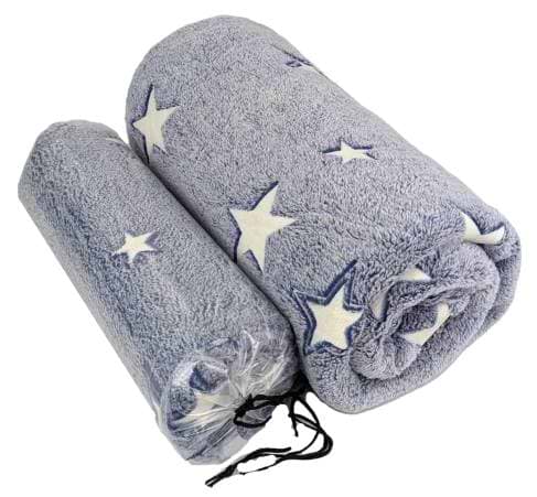 Плед полуторний Love You Home фліс Зірки 150x200 см (8186) - Фото 1