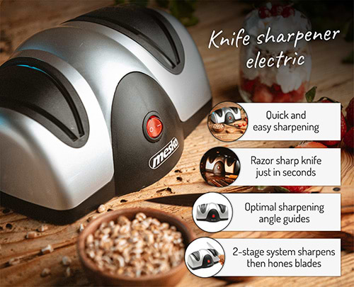 Фото - Точилка кухонных ножей электрическая Mesko MS 4516
