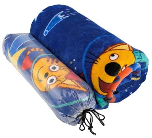 Плед полуторний Love You Home фліс Космічні котики 150x200 см (8193) - Фото 1