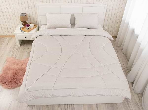 Фото - Одеяло всесезонное двуспальное евро Руно 200х220 велюровая силиконовая (322.55_Soft Pearl)