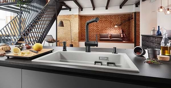 Фото - Дозатор для мыла Blanco 525789 Lato Черный Матовый