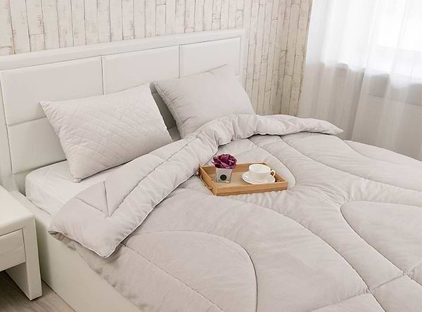 Фото - Одеяло всесезонное двуспальное евро Руно 200х220 велюровая силиконовая (322.55_Soft Pearl)