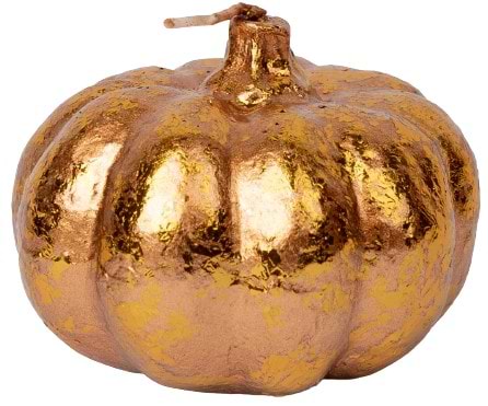 Свічка декоративна YES! Fun Гарбуз 8x6 см золото (974285)