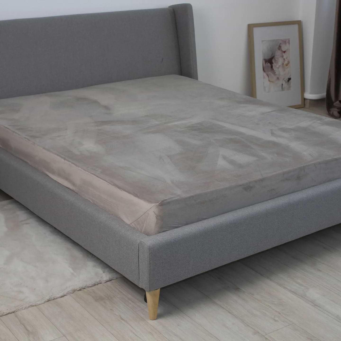 Простынь двуспальная ТЕП VELOUR 180х200 см Песочный (2-04824_36334)