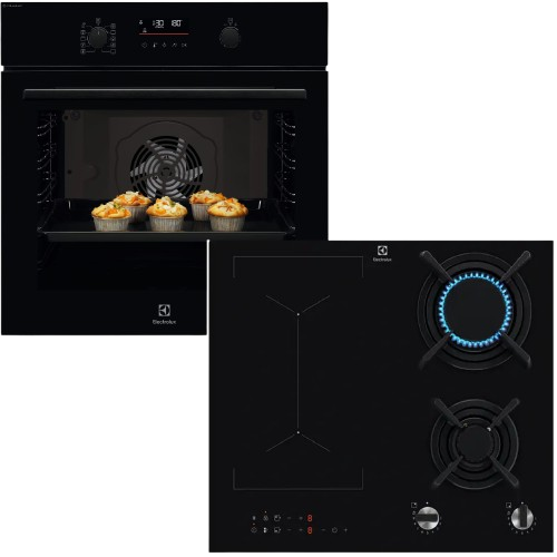 Духовой шкаф + варочная поверхность комбинированная Electrolux LOD6F77WZ + KDI641723K - Фото 1