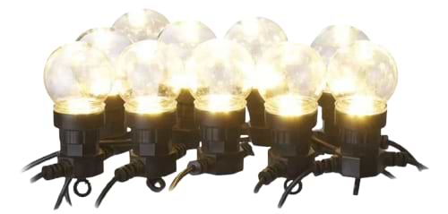 Гірлянда фігурна EMOS DCPW02 10 шт прозорі кульки, 5м, зовнішні та внутрішні, теплий білий