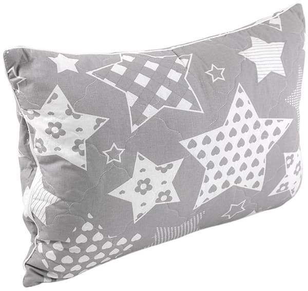 Фото - Набір подушок стандартних Руно 50х70 см силіконова стьобана на блискавці бязь 2 шт. (К_Н310.02СМУ_Grey Star)