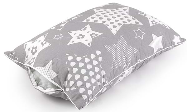 Фото - Набір подушок стандартних Руно 50х70 см силіконова стьобана на блискавці бязь 2 шт. (К_Н310.02СМУ_Grey Star)