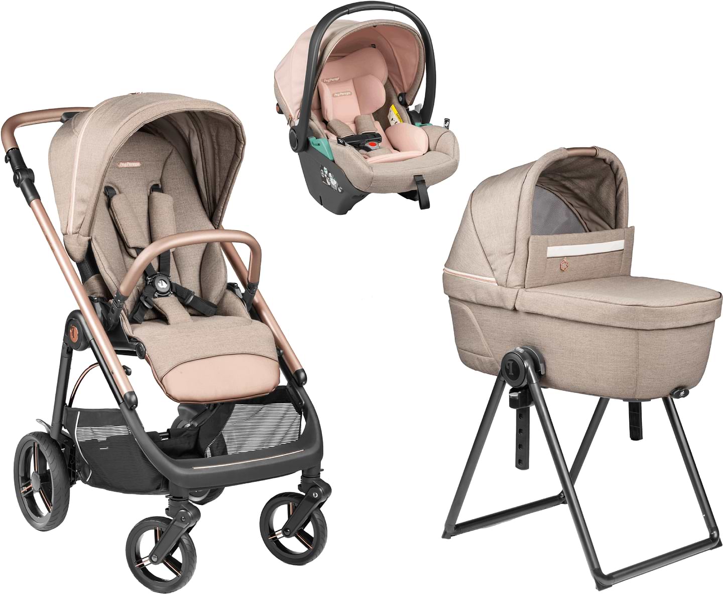 Коляска универсальная 3 в 1 Peg-Perego Veloce Mon Amour Belvedere Lounge