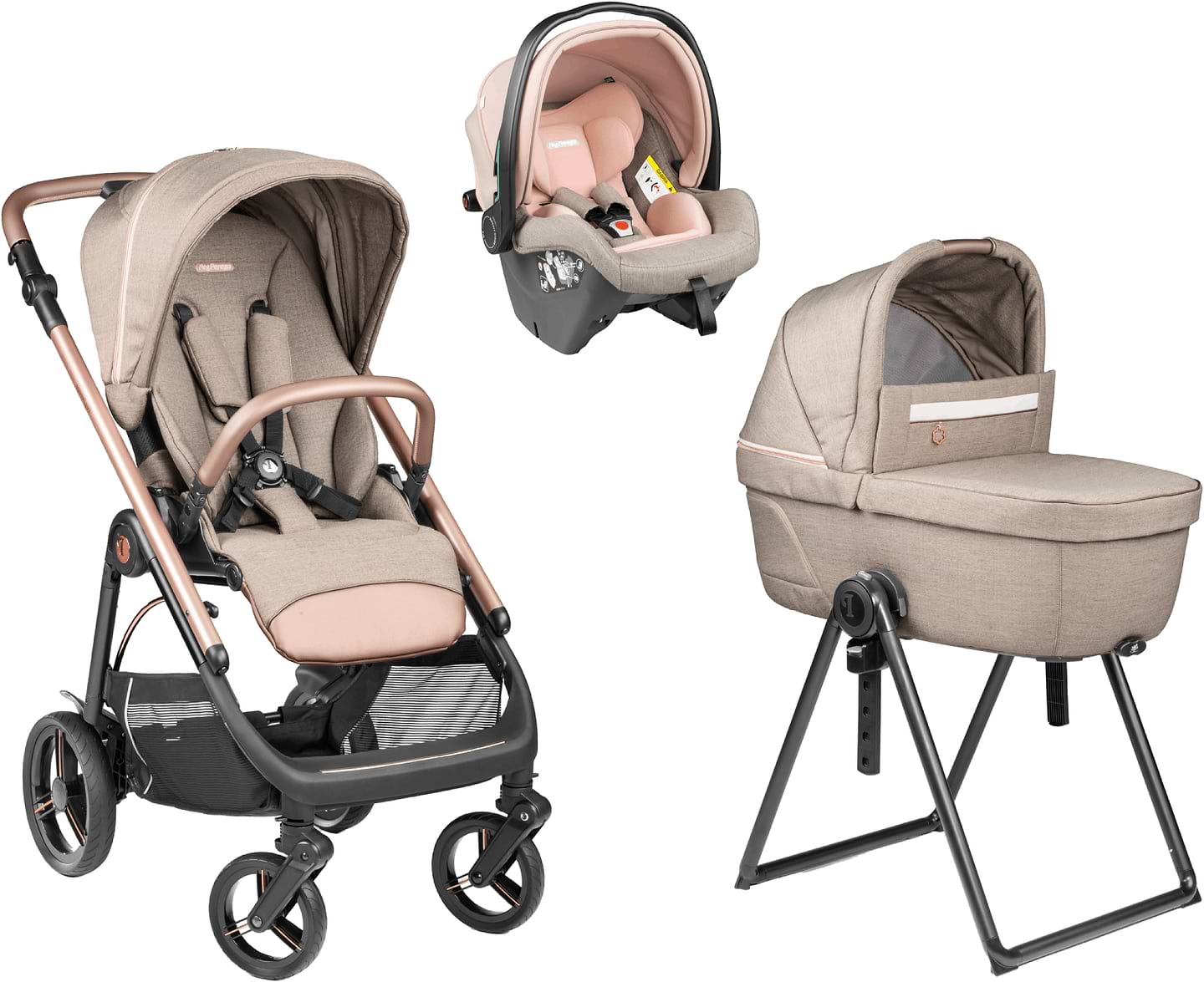Коляска универсальная 3 в 1 Peg-Perego Veloce Mon Amour Belvedere SLK