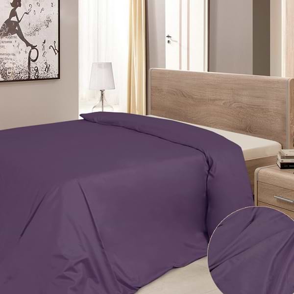 Фото - Підковдра полуторна Ярослав сатин диз.09 (сливовий) 145х215 (39684)