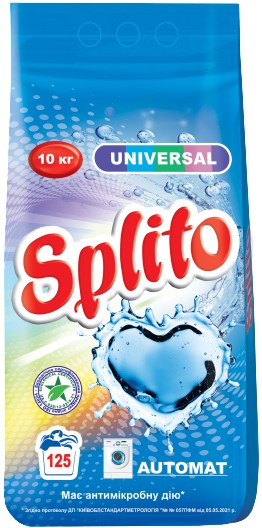Фото - Стиральный порошок Splito Universal автомат 10 кг (4820049382556)