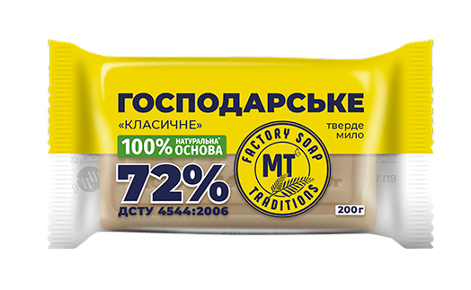 Фото - Мыло хозяйственное Миловарні традиції 72% 200 г (4820195503232)