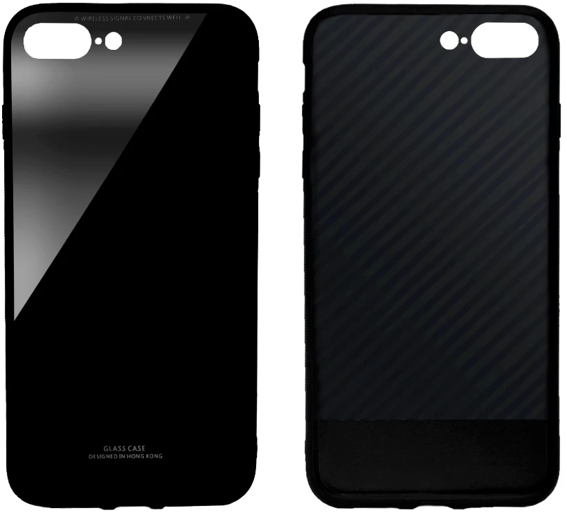 Чехол для смартфона Intaleo Real Glass for Apple iPhone 8 Plus Black (1283126484384)