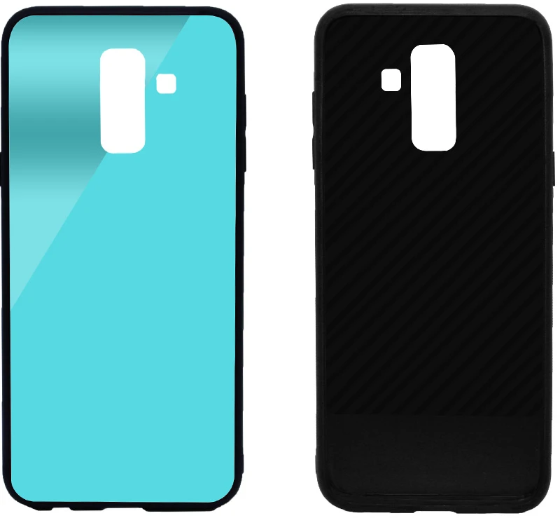 Чохол для смартфону Intaleo Real Glass for Samsung A6+ (A605) Blue (1283126488382)