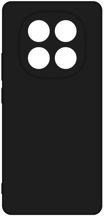Чехол для смартфона Intaleo Silicone Case for Xiaomi Redmi Note 14 PRO 5G Black (1283126617201)