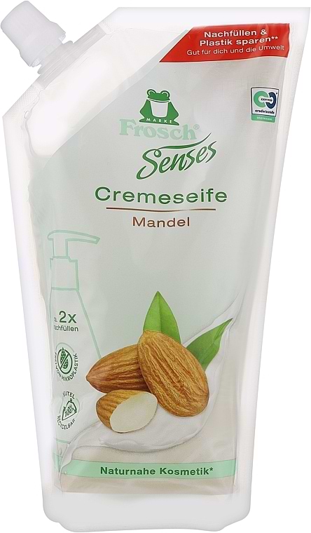 Купити Рідке мило для рук Frosch Миндальное молочко 500 мл (4001499967436) - Фото 1 Рідке мило для рук Frosch Миндальное молочко 500 мл (4001499967436) - Фото 1