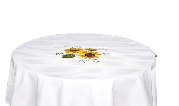 Фото - Скатертина кругла Ярослав Соняшники з вишивкою d.150 см диз.003 (45487) Фото - Скатертина кругла Ярослав Соняшники з вишивкою d.150 см диз.003 (45487)