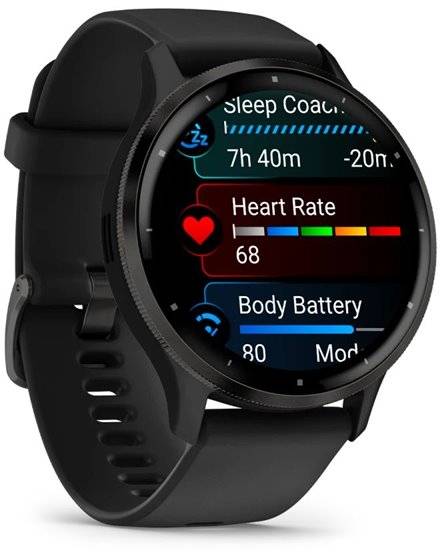 Фото - Смарт-годинник Garmin Venu 3 Black+Slate (010-02784-01)