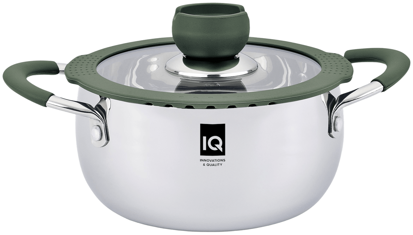 Кастрюля IQ Trendy 24 см 6.1 л с крышкой (IQ-2044-24)