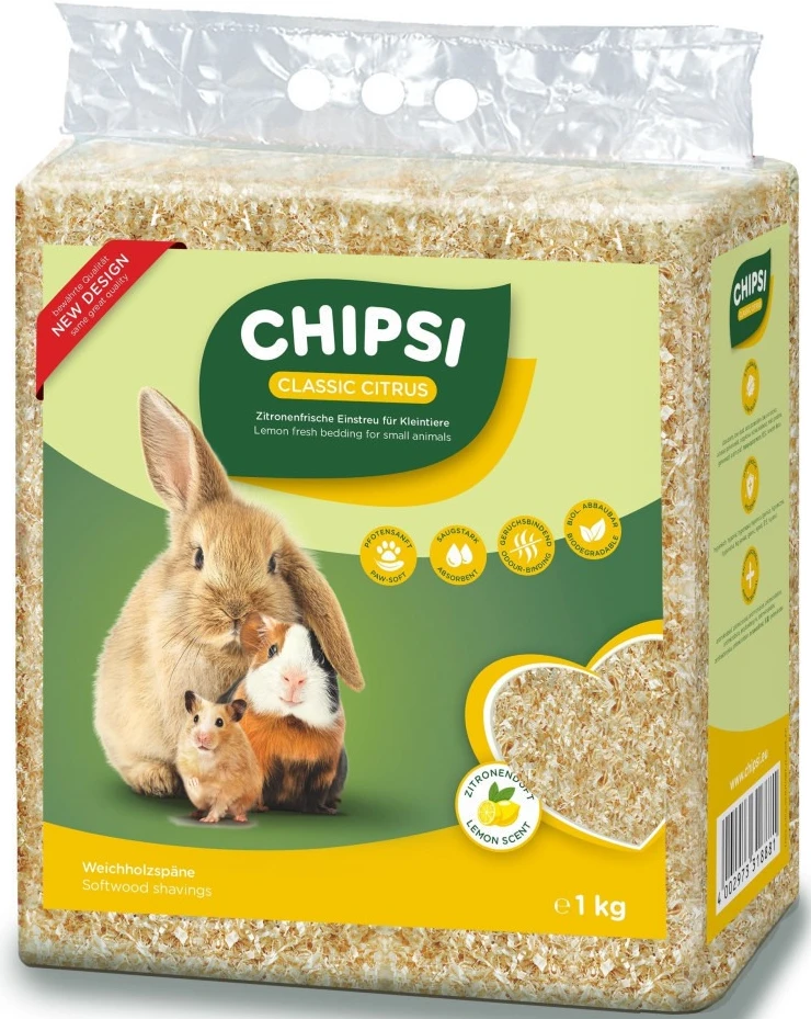 Наповнювач тирса Chipsi Цитрус гігієнічний тирса 1 кг (4002973318881)