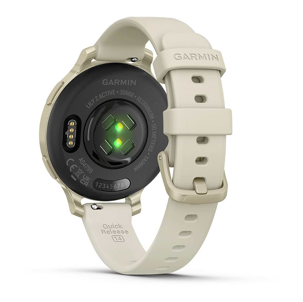 Фото - Смарт-часы Garmin Lily 2 Active, Lunar Gold/Bone, Silicone (010-02891-00)