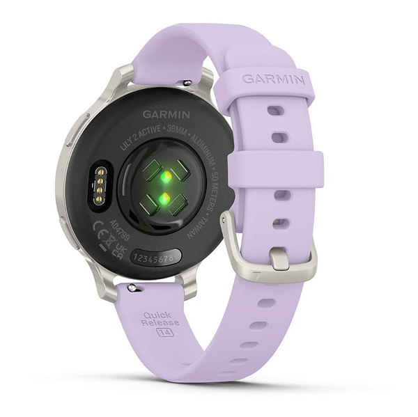 Фото - Смарт-часы Garmin Lily 2 Active, Silver/Jasmine Purple, Silicone (010-02891-01)