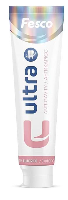 Зубна паста Fesco 100 мл Ultra Anti-cavity (4820204701963) - Фото 1